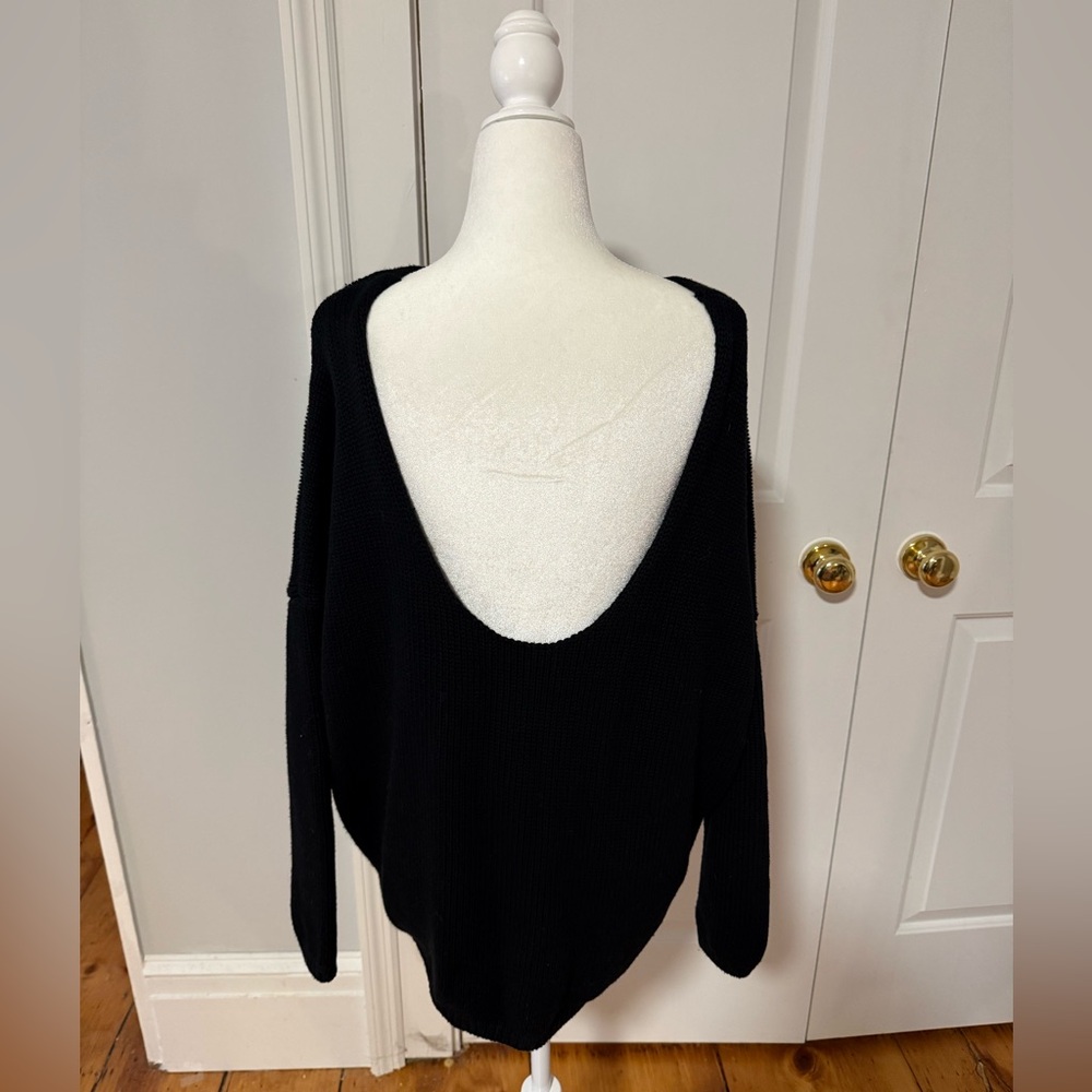Banana Republic Open-Back Cotton Silk Sweater – Size L